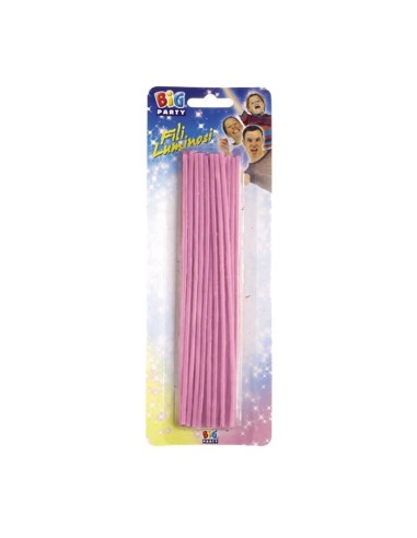 Candeline fili luminosi scintilline Cm. 16 - Blister 20 pezzi - Rosa