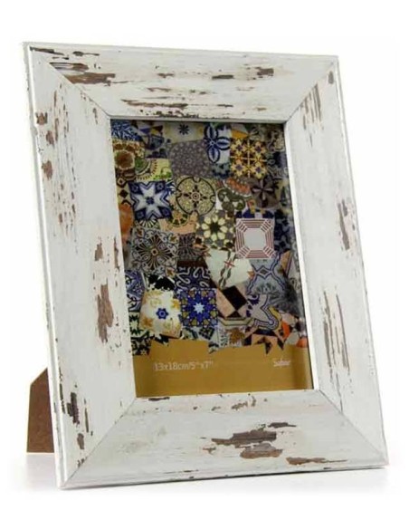 Portafoto in legno anticato Cm. 10x15