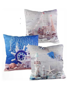 Cuscino quadrato tessuto Cm. 40x40 - Mare - Soggetti assortiti 2