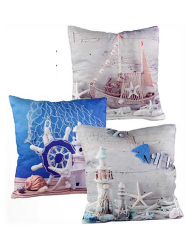 Cuscino quadrato tessuto Cm. 40x40 - Mare - Soggetti assortiti