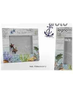 Portafoto in legno "Mare" Cm. 21x16