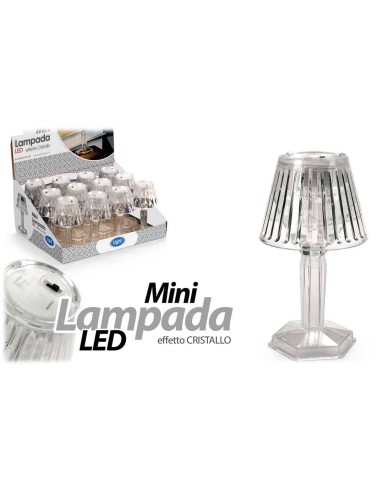 Lampada mini trasparente effetti Crystal Cm. 7x12