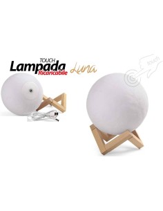 Lampada touch "Luna" Cm. 15 con cavo usb