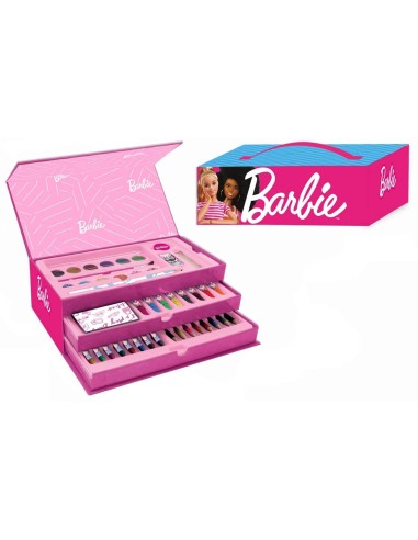 Scatola a cassettiera con colori e accessori da disegno - Barbie