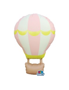 Palloncino mylar Cm. 54x87 - Mongolfiera Soft Pink