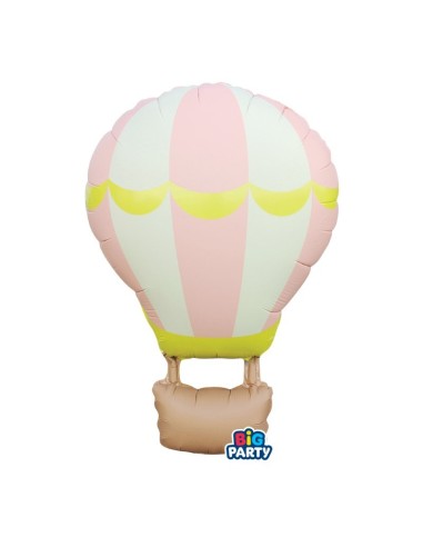Palloncino mylar Cm. 54x87 - Mongolfiera Soft Pink
