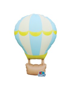 Palloncino mylar Cm. 54x87 - Mongolfiera Light Blue