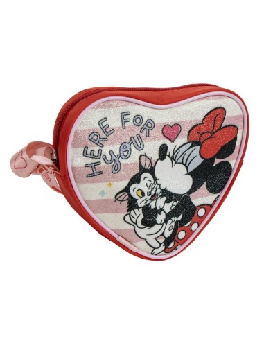 Borsetta tracolla cuore glitterata Cm. 15x14 – Minnie
