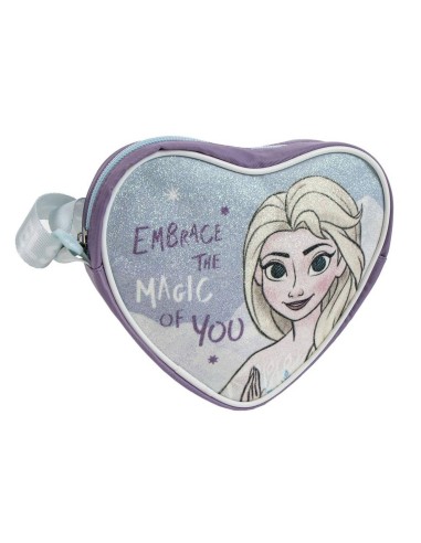Borsetta tracolla cuore glitterata Cm. 15x14 – Frozen