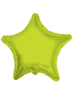 Palloncino mylar tinta unita 18" - Stella - Verde lime