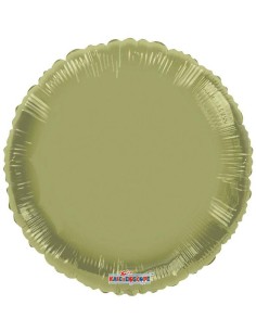 Palloncino mylar tinta unita 18" - Rotondo - Verde oliva