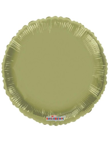 Palloncino mylar tinta unita 18" - Rotondo - Verde oliva