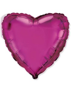 Palloncino mylar tinta unita 18" - Cuore - Viola