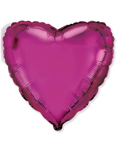 Palloncino mylar tinta unita 18" - Cuore - Viola