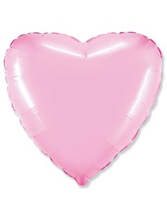 Palloncino mylar tinta unita 18" - Cuore - Rosa