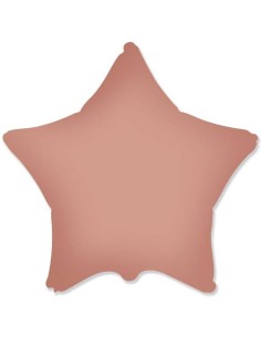 Palloncino mylar tinta unita 18" - Stella - Rosa Vintage Satinato