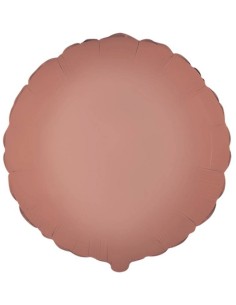 Palloncino mylar tinta unita 18" - Rotondo - Rosa Vintage satinato