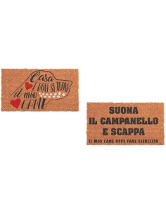 Zerbino in cocco Cm. 33x60 - Frasi umoristiche