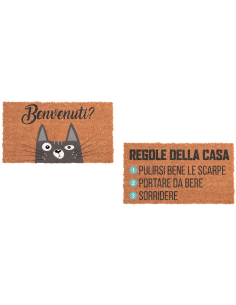Zerbino in cocco Cm. 33x60 - Frasi umoristiche 2