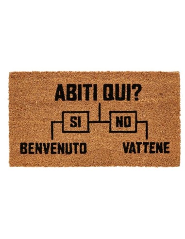 Zerbino in cocco Cm. 33x60 - Frasi umoristiche