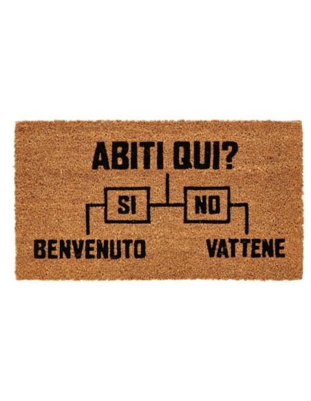 Zerbino in cocco Cm. 33x60 - Frasi umoristiche