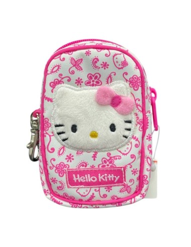 Pochette Con Moschettone Bianca Hello Kitty