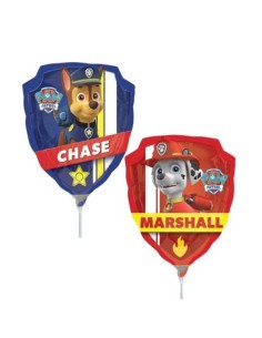 Palloncino mylar minishape 11" - Scudo Paw Patrol - Blister 5 pezzi