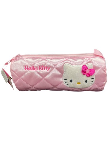 Astuccio Cilindro Hello Kitty Satin Rosa