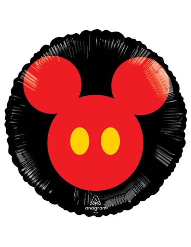 Palloncino mylar 18" Cm. 45 - Topolino rosso e nero