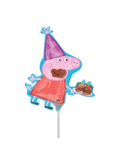 Palloncino mylar minishape 12" - Peppa Pig sagomato - Blister 5 pezzi