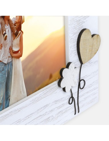 Portafoto in legno "Casette" Cm. 22x17