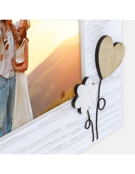 Portafoto in legno "Casette" Cm. 22x17