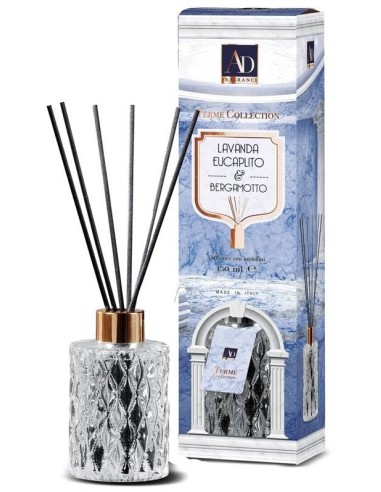Diffusore essenze con midollini deluxe 150 ML - Lavanda, eucalipto e bergamotto