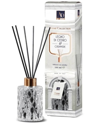 Diffusore essenze con midollini deluxe 150 ML - Legno di cedro e cachemere