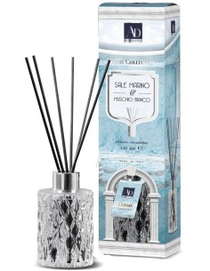 Diffusore essenze con midollini deluxe 150 ML - Sale marino e muschio bianco