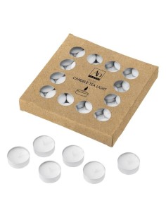 Set 50 candeline tealight bianche Cm. 3,75
