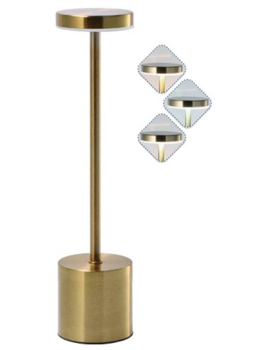 Lampada lumetto touch piatta "Gold" Cm. 8x34