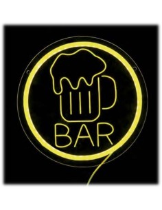 Lampada insegna neon led "BAR" Cm. 23,5