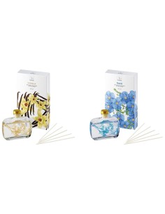 Diffusore essenze con midollini e fiore interno 100 ML - Fragranze assortite