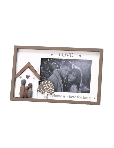 Portafoto in mdf Casetta Cm. 25x15 - Soggetti assortiti