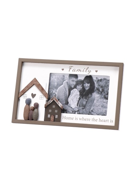 Portafoto in mdf Casetta Cm. 25x15 - Soggetti assortiti