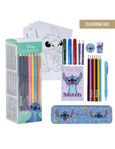 Set cancelleria completo «Cubo» - Stitch