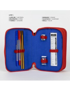 Astuccio completo deluxe 3 zip Giotto - Spiderman 2