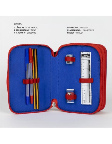 Astuccio completo deluxe 3 zip Giotto - Spiderman