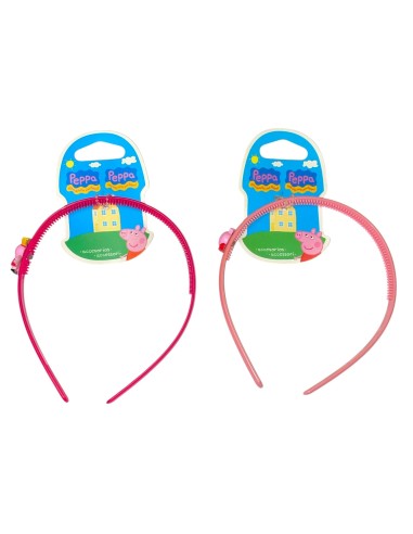 Cerchietto con applicazione Peppa Pig - Soggetti assortiti