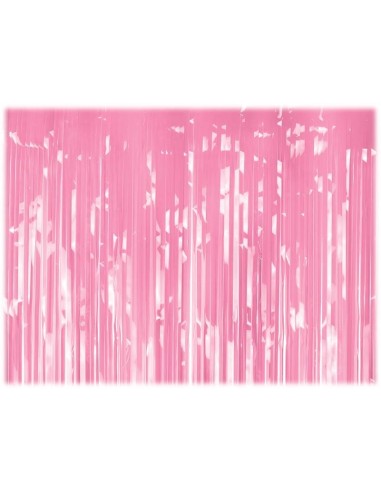 Tenda decorativa metallizzata Cm. 200x100 - Light Pink