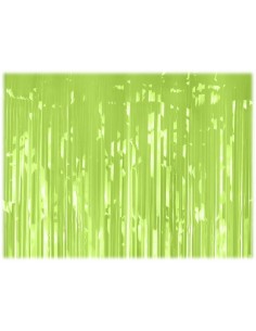 Tenda decorativa metallizzata Cm. 200x100 - Light Green