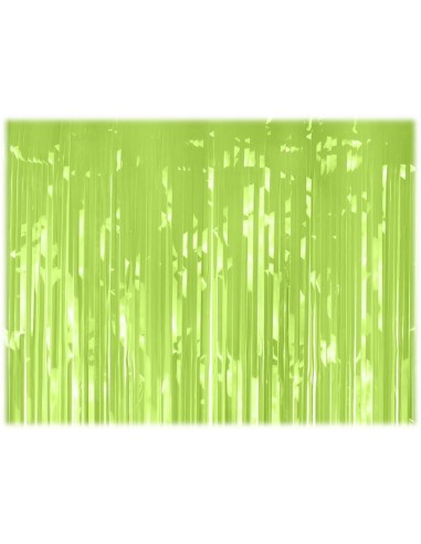 Tenda decorativa metallizzata Cm. 200x100 - Light Green