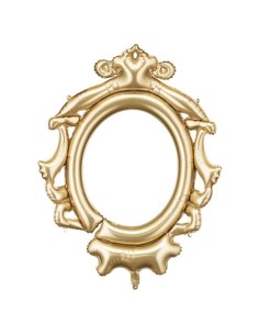 Palloncino mylar Cm. 78x95 - Specchio reale Gold