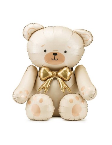 Palloncino mylar "Orsetto seduto" Cm. 75x84 - Beige